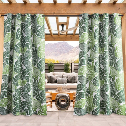 Outdoor Vorhang mit tropischem Dschungelmuster