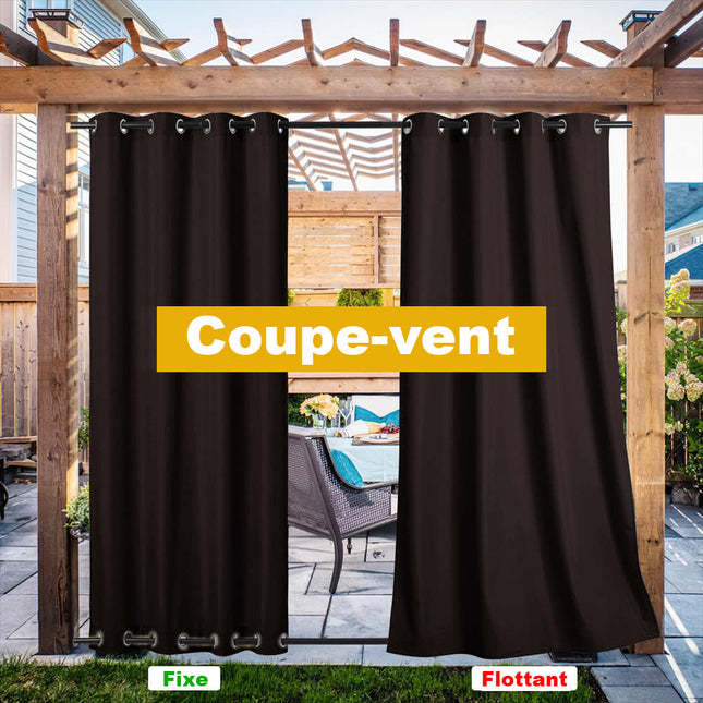 Wasserfester Outdoor-Vorhang für die Terrasse
