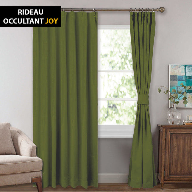 Blickdichter Verdunkelungsvorhang in Olivgrün