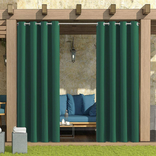 Wetterfester Outdoor-Vorhang mit Ösen