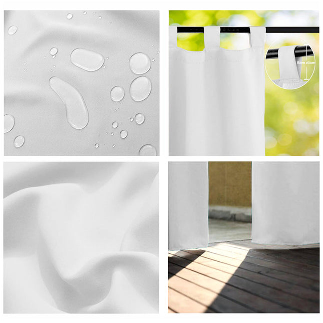 Outdoor Vorhang Foinia mit Schlaufen