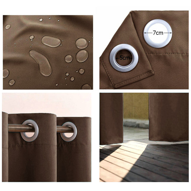 Blickdichter Außenvorhang wetterfest mit Ösen