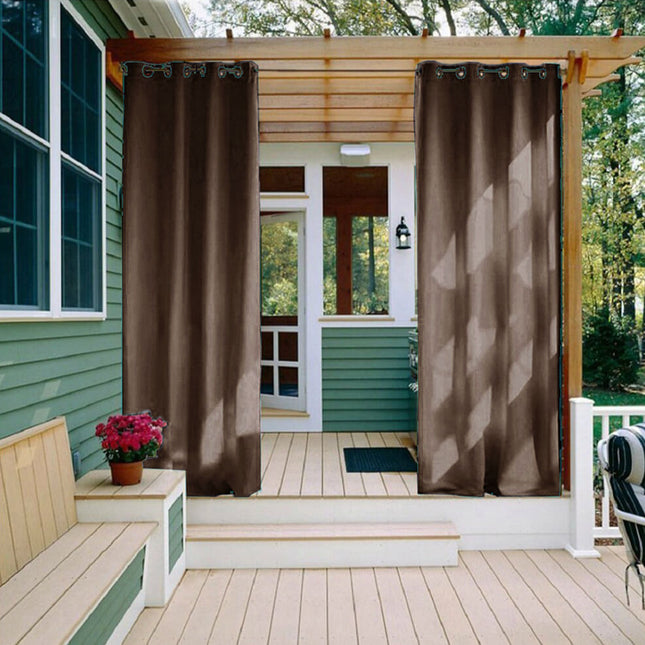 Pergola-Vorhang Lowny wetterfest mit Ösen