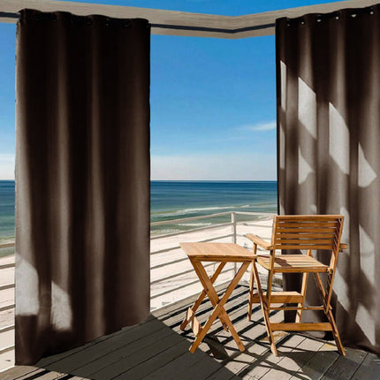 Pergola-Vorhang Phello wetterfest mit Ösen