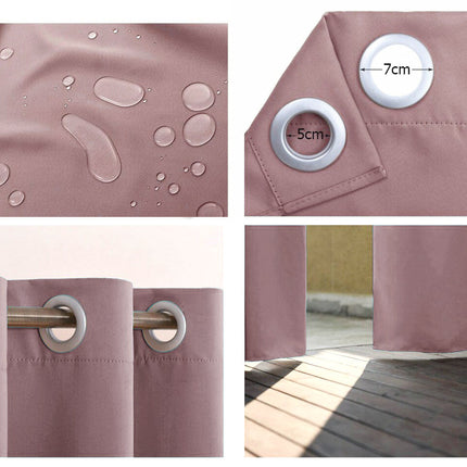 Outdoor-Vorhang mit Ösen für den Balkon