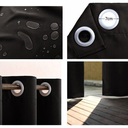 Pergola Vorhang als Wind- und Sichtschutz