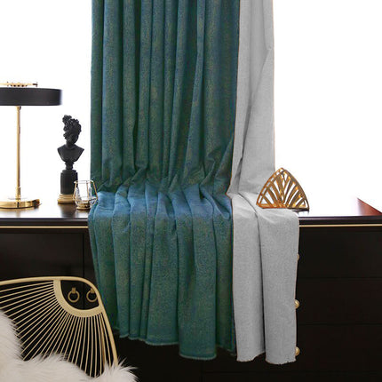 Schimmernder Verdunkelungsvorhang in Petrol