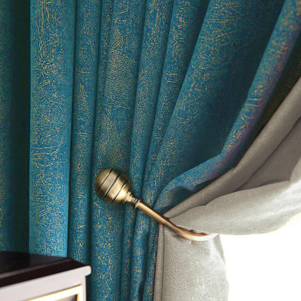 Schimmernder Verdunkelungsvorhang in Petrol