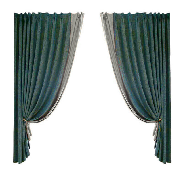 Schimmernder Verdunkelungsvorhang in Petrol