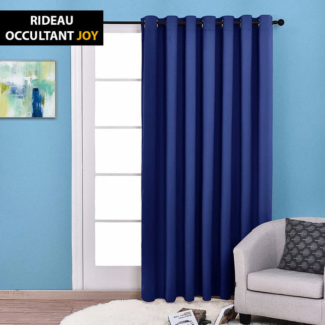 Verdunkelungsvorhang mit Ösen in Marineblau