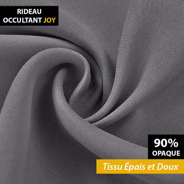 Verdunkelungsvorhang blickdicht in Dunkelgrau