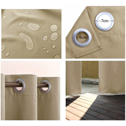 Wetterfester Pergola-Vorhang als Outdoor-Sichtschutz