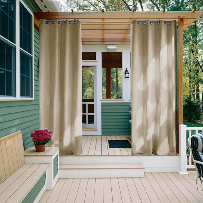 Outdoor Vorhang Beige für Wintergarten