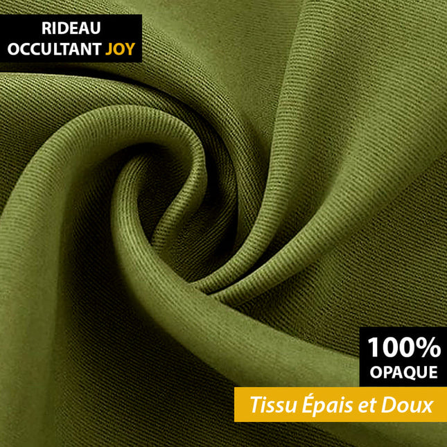 Blickdichter Verdunkelungsvorhang in Olivgrün
