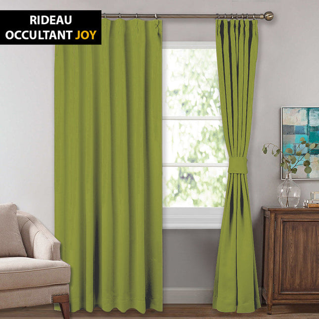 Blickdichter Verdunkelungsvorhang in Hellgrün