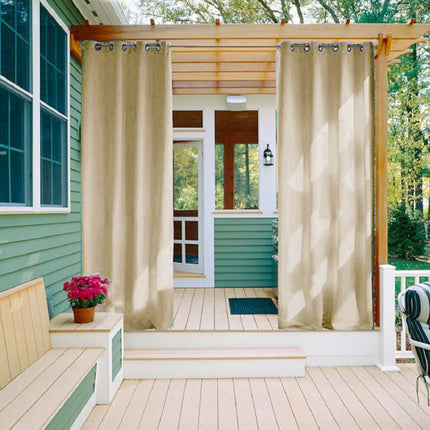 Wasserabweisender Outdoor-Vorhang mit Metallösen