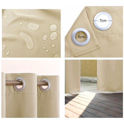 Wetterfester Outdoor-Vorhang für Balkon & Terrasse