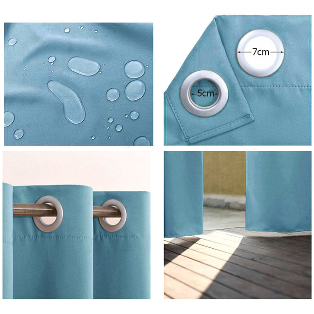 Wetterfester Vorhang für Pergola Balkon