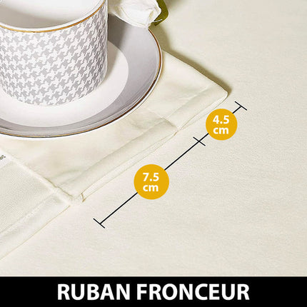 Isoliervorhang Luxury Samt in Elfenbein