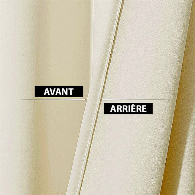 Isoliervorhang Luxury Samt in Elfenbein