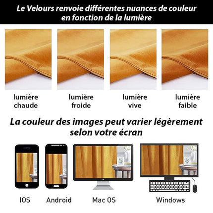 Eleganter Thermovorhang Luxury in Gold