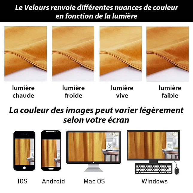 Eleganter Thermovorhang Luxury in Gold