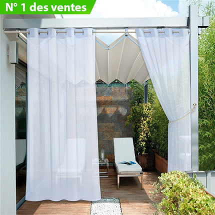 Outdoor Vorhang transparent & wasserabweisend
