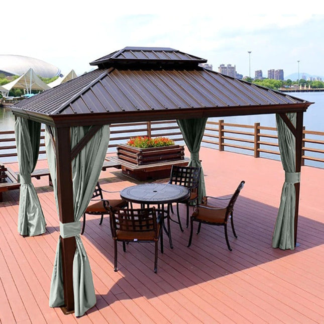 Blickdichter Gartenvorhang mit Ösen