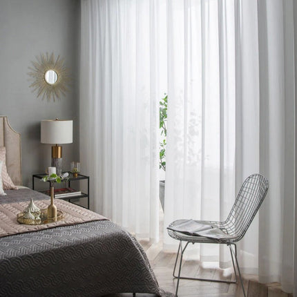 Schlichter transparenter Voile-Vorhang für Wohnzimmer