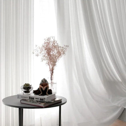 Schlichter transparenter Voile-Vorhang für Wohnzimmer