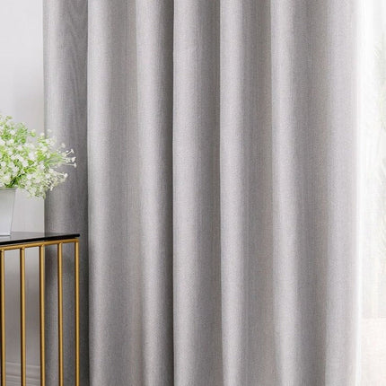 Strukturierter Vorhang in Grau