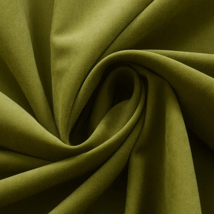 Grüner Ösenvorhang Bauska für Wohnzimmer