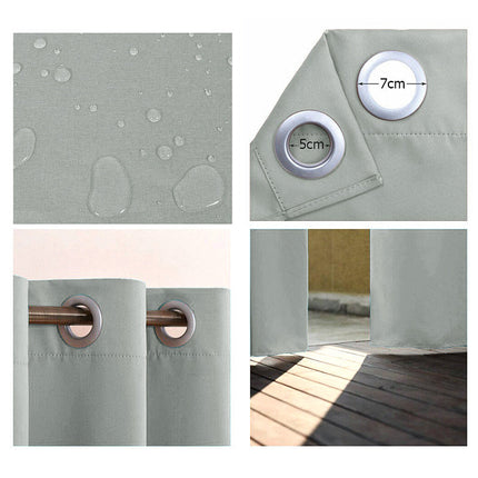 Blickdichter Gartenvorhang mit Ösen