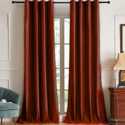 Blickdichter Verdunkelungsvorhang in Bordeauxrot