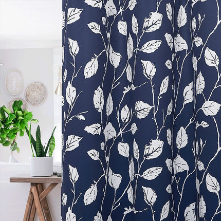 Außenvorhang Kutra wasserabweisend mit Blättermotiv
