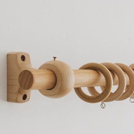 Gardinenstange aus Holz Natur