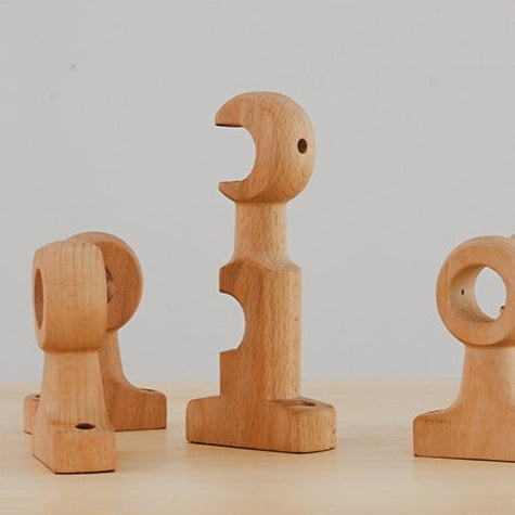 Gardinenstange aus Holz Natur