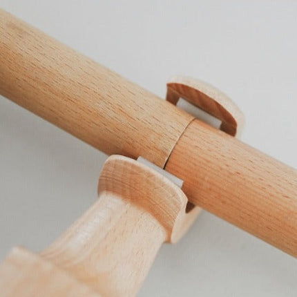 Gardinenstange aus Holz Natur