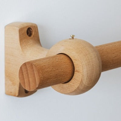 Gardinenstange aus Holz Natur